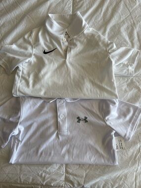 Lot of two dry fit performance polos size 7